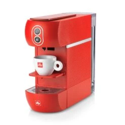 Illy E.S.E. Pod Coffee Machine - Red -Coffee Machine Shop 2020 illyESE machine Angle w espresso