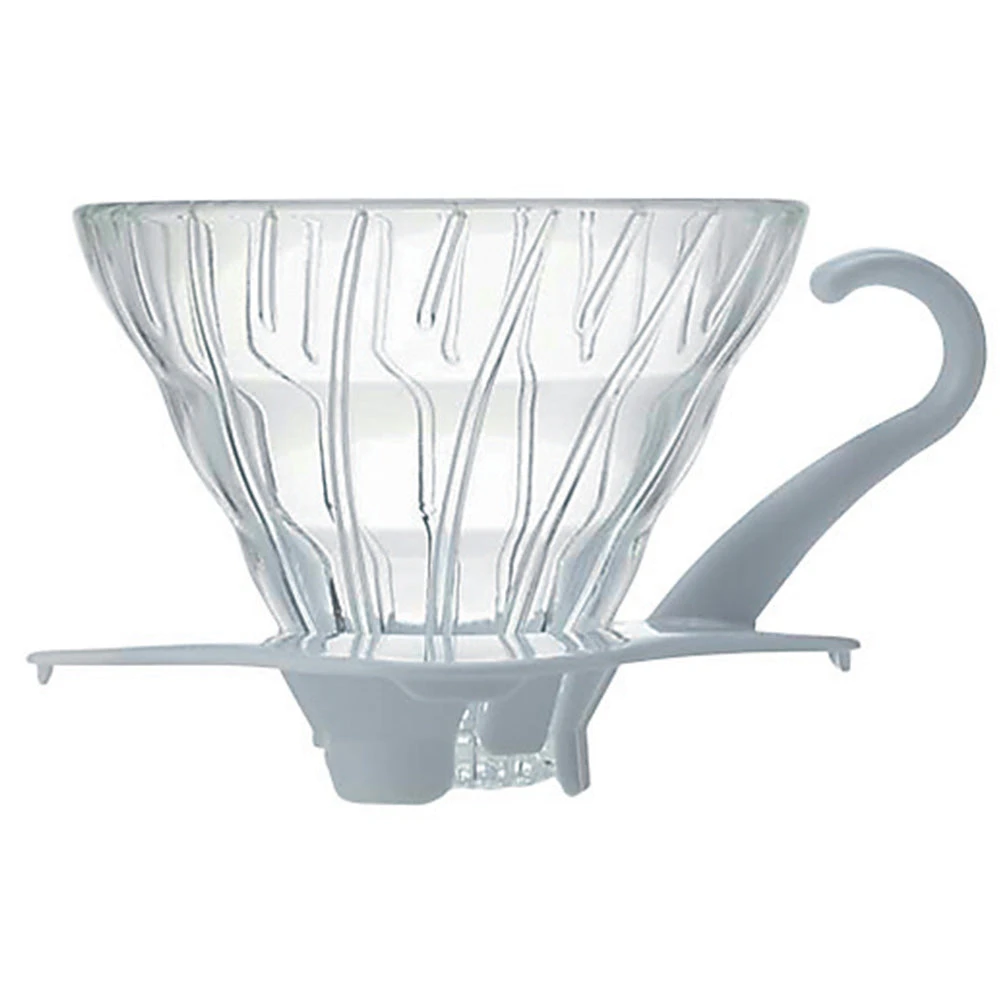 Hario V60 02 White Glass Coffee Dripper 1 Hario V60 02 White Glass Coffee Dripper