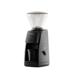 Baratza Encore ESP Coffee And Espresso Grinder - Black -Coffee Machine Shop 495 EncoreESP Black DosingCup 02 QuarterLeft OnWhite WEB