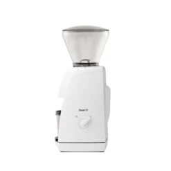 Baratza Encore ESP Coffee And Espresso Grinder - White -Coffee Machine Shop 495 EncoreESP White DosingCup 03 Side OnWhite WEB