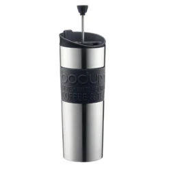 Bodum 15oz Traveling French Press Coffee Maker In Black