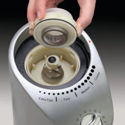 Capresso Infinity Plus Conical Burr Coffee Grinder In Metal -Coffee Machine Shop 575.05InfinityPlusBurrHR