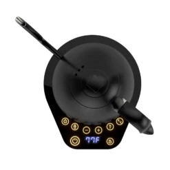 Brewista Artisan Electric Gooseneck Kettle - All Black -Coffee Machine Shop ArtisanKettlesolidblackonblacktopview