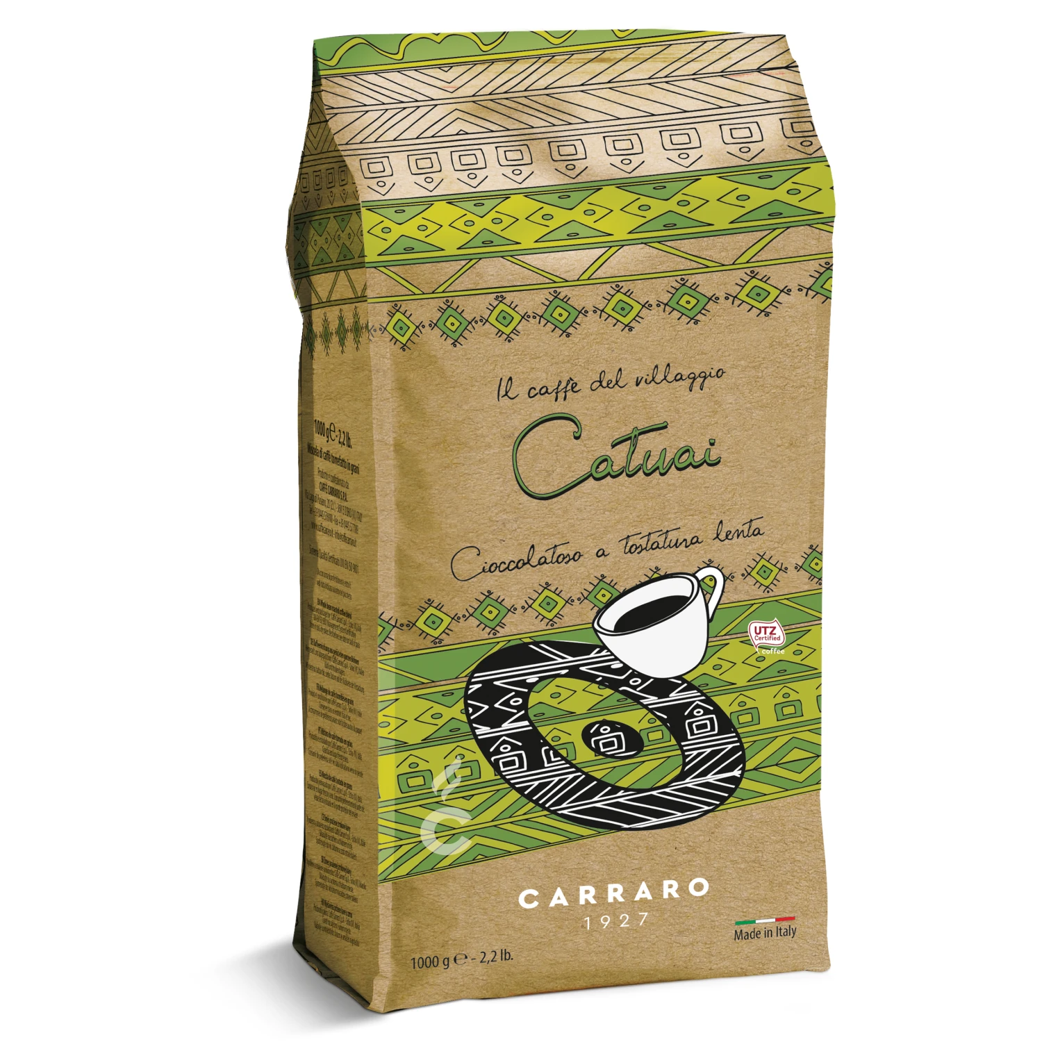 Carraro Caffe Del Villaggio Catuai 2.2lb Whole Bean Medium 1 Carraro Caffe Del Villaggio Catuai 2.2lb Whole Bean Medium