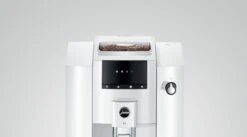 JURA E4 Automatic Espresso Machine In Piano White -Coffee Machine Shop E4 det PW TopView Screen Print 32208