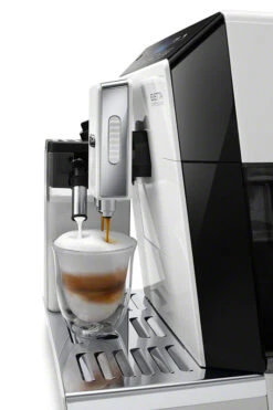 Refurbished DeLonghi Eletta Cappuccino In White ECAM44660W -Coffee Machine Shop ECAM44660WElettaWhiteLatteCrema