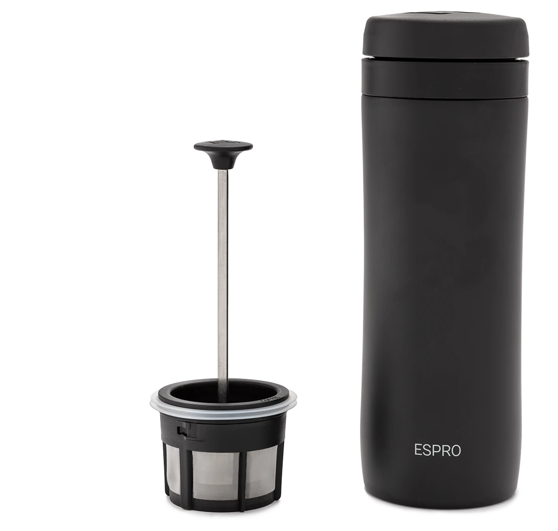 Espro P1 Travel Press For Coffee - Black 2 Espro P1 Travel Press For Coffee - Black - Image 2