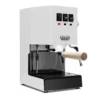 Gaggia Classic Evo Pro Espresso Machine In Polar White With Tiger Maple