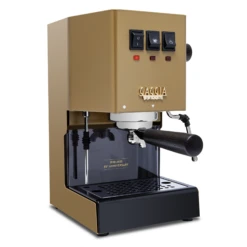 Gaggia Classic Evo Pro - 85th Anniversary Limited Edition With Blackened Oak -Coffee Machine Shop GACLASSICGOLDBOSNG