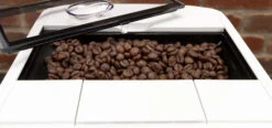 JURA A1 Espresso Machine - Piano White -Coffee Machine Shop JURA A1 grid2 beans IMG 7592