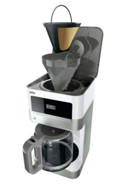 Braun KF6050WH BrewSense Coffee Maker In White -Coffee Machine Shop KF6050 BrewSense WHITE US Exploded1