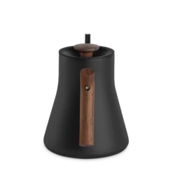 Fellow Stagg EKG Pro 0.9L Pour Over Kettle - Matte Black With Walnut Accents -Coffee Machine Shop StaggEKGPro MatteBlackWalnut HandleFacing 2
