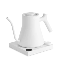 Fellow Stagg EKG Pro 0.9L Pour Over Kettle - Matte White -Coffee Machine Shop StaggEKGPro MatteWhite WithBase 1