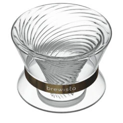 Brewista Tornado Duo Double Wall Glass Dripper -Coffee Machine Shop Tornado Angled