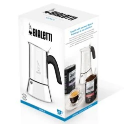Bialetti Venus 6-Cup Stainless Steel Moka Pot -Coffee Machine Shop Venus BoxFront