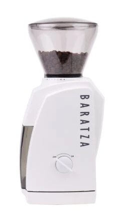 Baratza Encore Coffee Grinder In White -Coffee Machine Shop WEncore Side