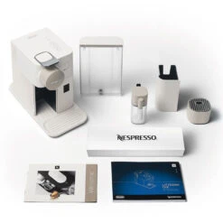 DeLonghi Nespresso Lattissima One In White -Coffee Machine Shop lattissimaone white accessories