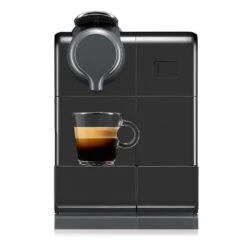 DeLonghi Nespresso Lattissima Touch Espresso Machine In Black -Coffee Machine Shop lattissimatouch 560b black front espresso
